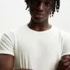 Tricou cu mânecă scurtă cu nervuri Tricou cu mânecă scurtă cu nervuri