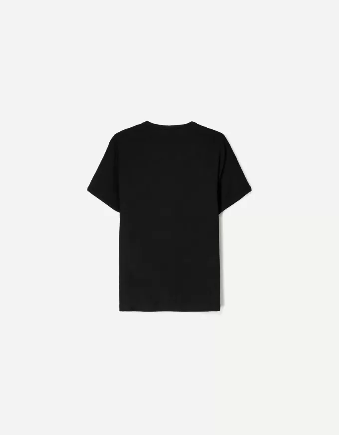 Tricou cu mânecă scurtă cu nervuri Tricou cu mânecă scurtă cu nervuri