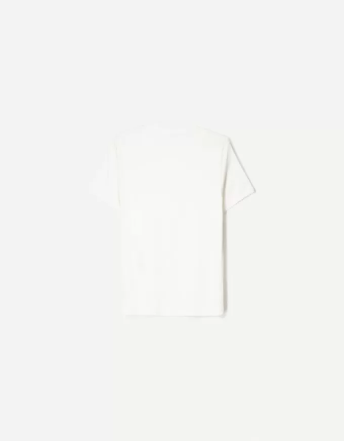 Tricou cu mânecă scurtă cu nervuri Tricou cu mânecă scurtă cu nervuri