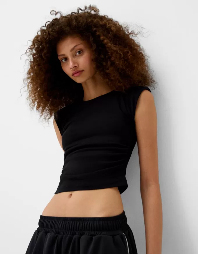 Tricou cu maneca scurta cu umeri Tricou cu maneca scurta cu umeri
