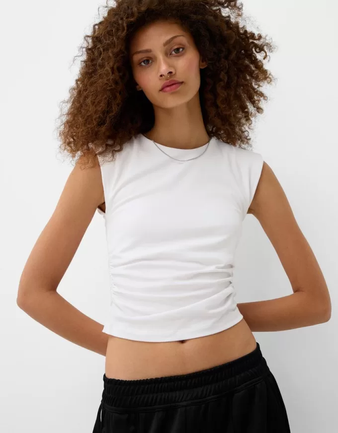 Tricou cu maneca scurta cu umeri Tricou cu maneca scurta cu umeri