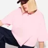 Tricou cu mânecă scurtă, din bumbac greu, în formă boxy Tricou cu mânecă scurtă, din bumbac greu, în formă boxy