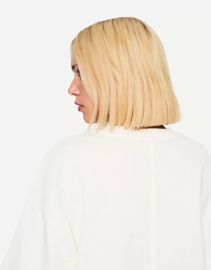 Tricou cu mânecă scurtă, din bumbac greu, în formă boxy Tricou cu mânecă scurtă, din bumbac greu, în formă boxy