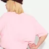 Tricou cu mânecă scurtă, din bumbac greu, în formă boxy Tricou cu mânecă scurtă, din bumbac greu, în formă boxy