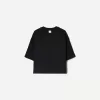 Tricou cu mânecă scurtă, din bumbac greu, în formă boxy Tricou cu mânecă scurtă, din bumbac greu, în formă boxy