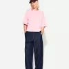 Tricou cu mânecă scurtă, din bumbac greu, în formă boxy Tricou cu mânecă scurtă, din bumbac greu, în formă boxy