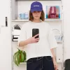 Tricou cu mânecă scurtă, din bumbac greu, în formă boxy Tricou cu mânecă scurtă, din bumbac greu, în formă boxy