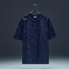 Tricou cu mânecă scurtă din material gros, cu cusături Tricou cu mânecă scurtă din material gros, cu cusături