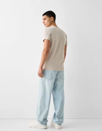 Tricou cu mânecă scurtă în formă musculară