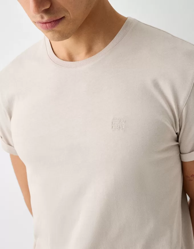 Tricou cu mânecă scurtă în formă musculară Tricou cu mânecă scurtă în formă musculară