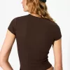 Tricou cu mânecă scurtă și decolteu Tricou cu mânecă scurtă și decolteu