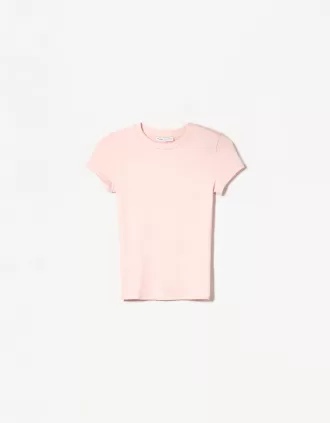 Tricou cu mânecă scurtă și decolteu