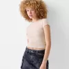 Tricou cu mânecă scurtă și decolteu Tricou cu mânecă scurtă și decolteu