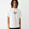 Tricou cu mânecă scurtă, tip boxy, imprimat Tricou cu mânecă scurtă, tip boxy, imprimat