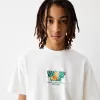 Tricou cu mânecă scurtă, tip boxy, imprimat Tricou cu mânecă scurtă, tip boxy, imprimat