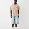 Tricou cu mânecă scurtă, tip boxy, imprimat Tricou cu mânecă scurtă, tip boxy, imprimat