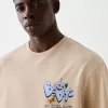 Tricou cu mânecă scurtă, tip boxy, imprimat Tricou cu mânecă scurtă, tip boxy, imprimat