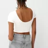 Tricou cu spatele deschis cu strasuri Tricou cu spatele deschis cu strasuri