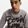 Tricou de pluș cu mânecă scurtă imprimat Tricou de pluș cu mânecă scurtă imprimat