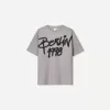 Tricou de pluș cu mânecă scurtă imprimat Tricou de pluș cu mânecă scurtă imprimat