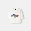 Tricou decupat Paris cu mânecă scurtă Tricou decupat Paris cu mânecă scurtă