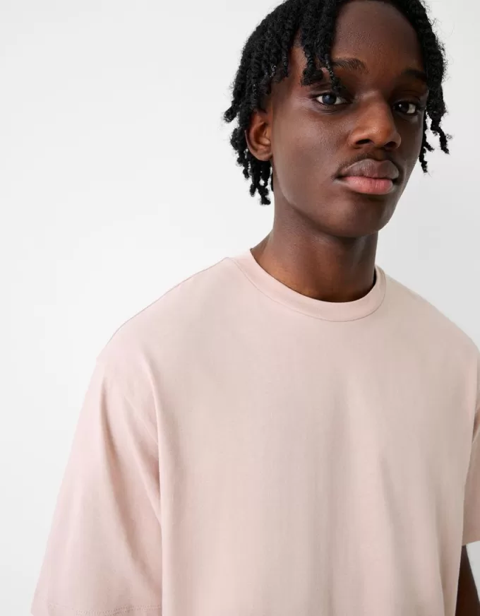 Tricou decupat cu mânecă scurtă, cu talie boxy Tricou decupat cu mânecă scurtă, cu talie boxy