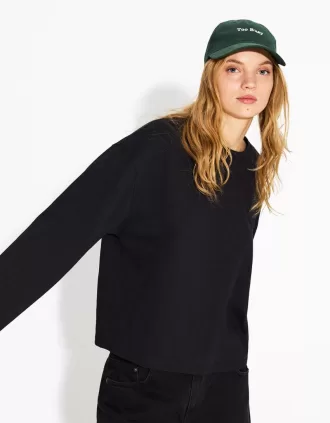 Tricou din bumbac cu maneca lunga