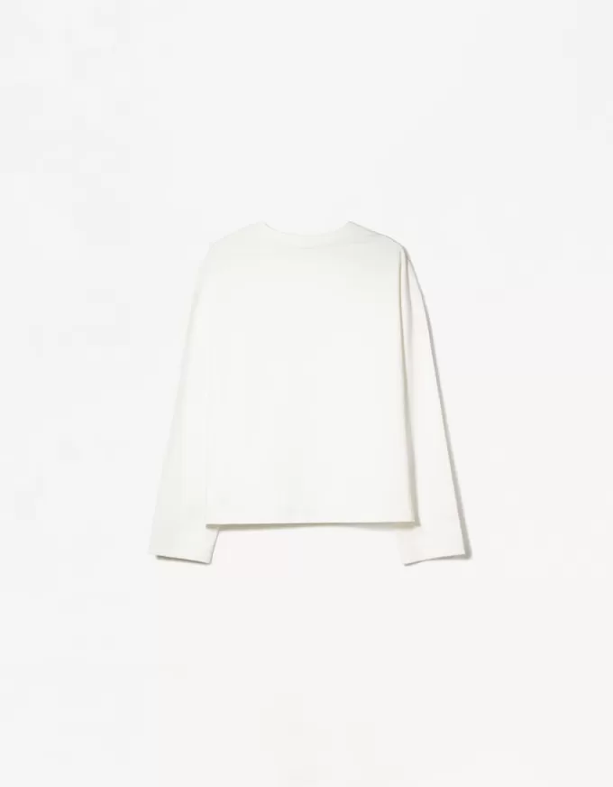 Tricou din bumbac cu maneca lunga Tricou din bumbac cu maneca lunga