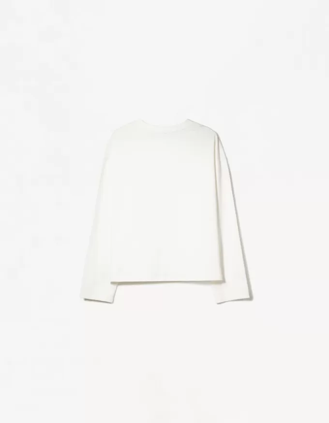 Tricou din bumbac cu maneca lunga Tricou din bumbac cu maneca lunga
