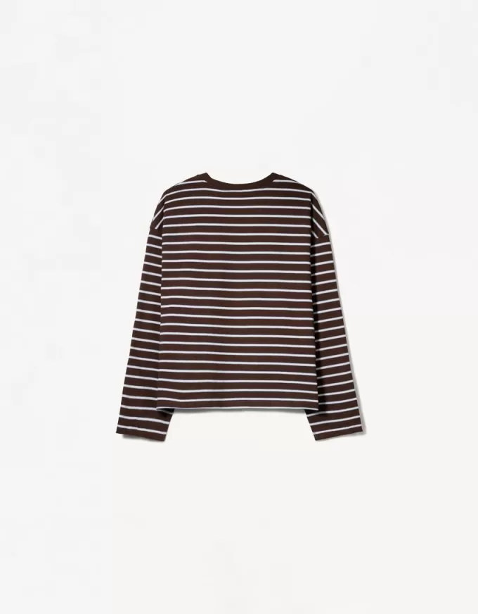 Tricou din bumbac cu maneca lunga Tricou din bumbac cu maneca lunga