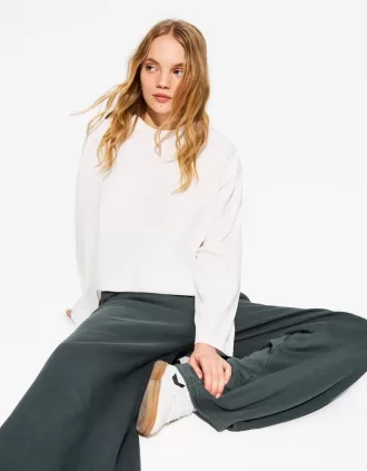 Tricou din bumbac cu maneca lunga