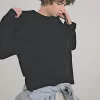 Tricou din bumbac cu maneca lunga Tricou din bumbac cu maneca lunga