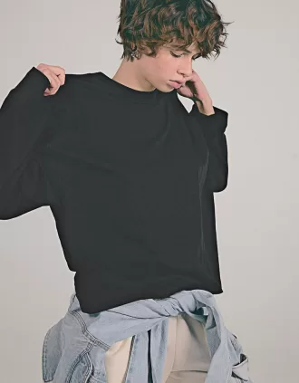Tricou din bumbac cu maneca lunga
