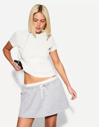 Tricou din bumbac greu cu maneca scurta