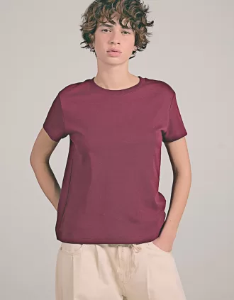 Tricou din bumbac greu cu maneca scurta