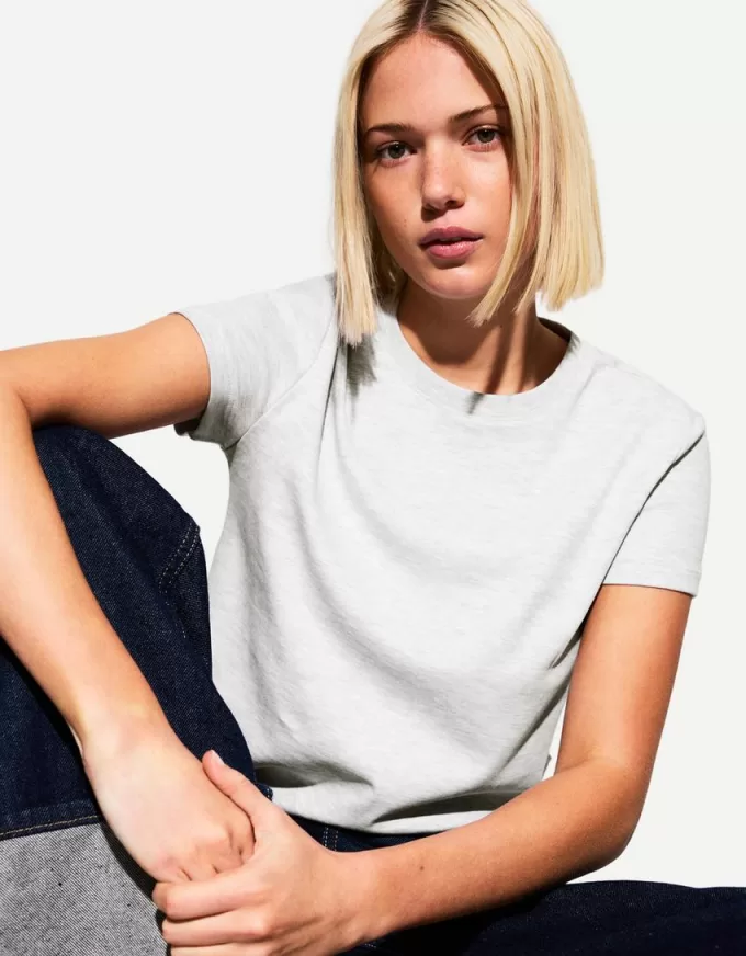 Tricou din bumbac greu cu maneca scurta Tricou din bumbac greu cu maneca scurta
