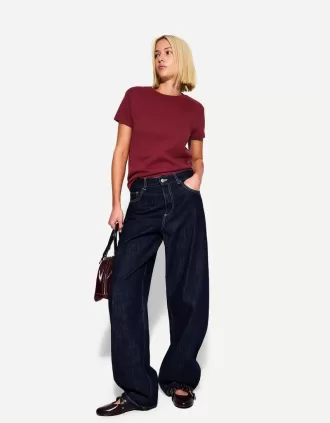 Tricou din bumbac greu cu maneca scurta