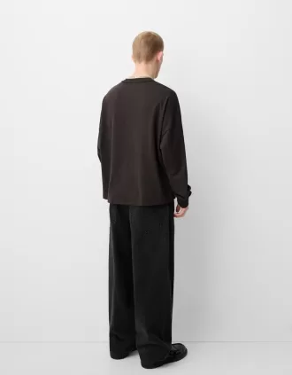 Tricou gros cu maneca lunga