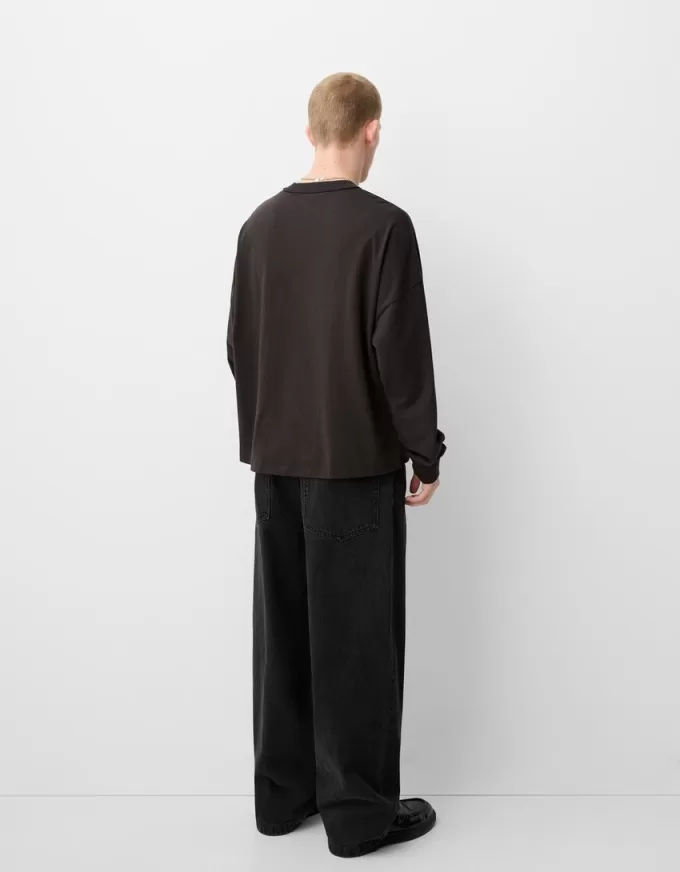 Tricou gros cu maneca lunga Tricou gros cu maneca lunga