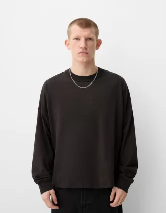 Tricou gros cu maneca lunga
