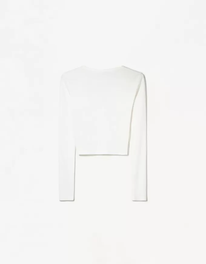 Tricou henley cu maneca lunga