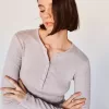 Tricou henley cu maneca lunga Tricou henley cu maneca lunga