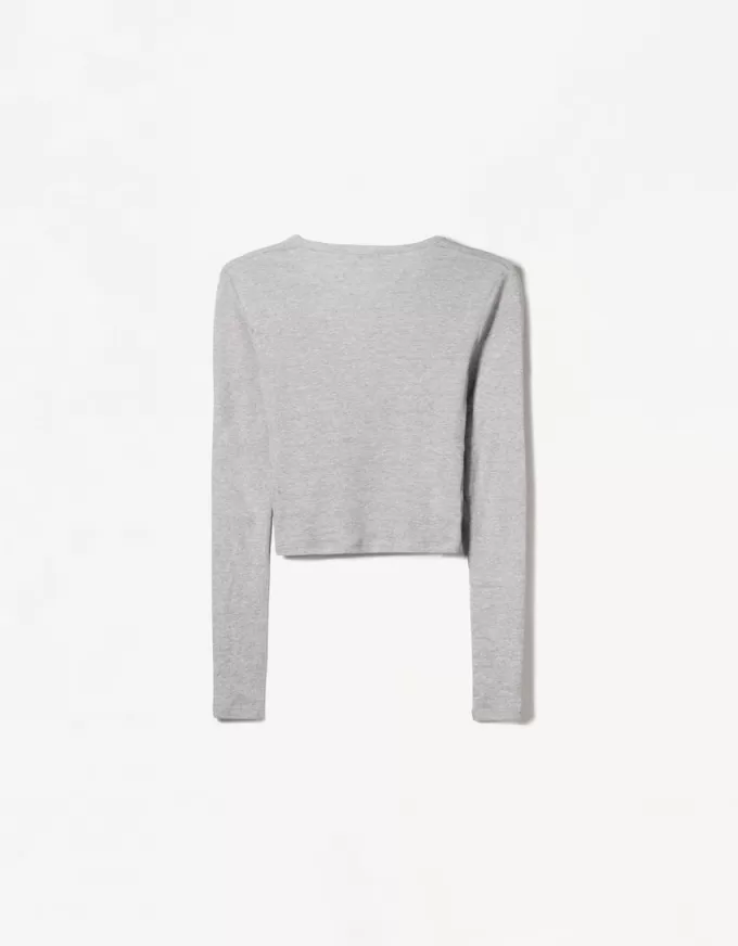 Tricou henley cu maneca lunga Tricou henley cu maneca lunga