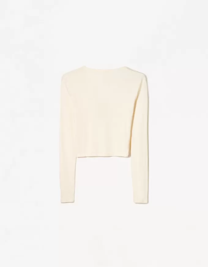 Tricou henley cu maneca lunga