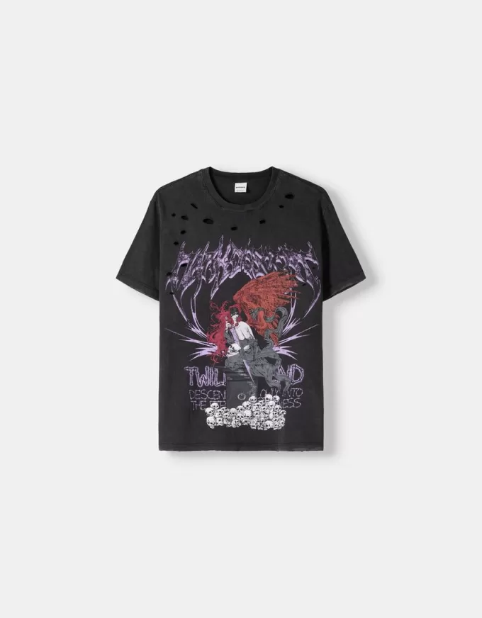 Tricou imprimat cu maneca scurta Tricou imprimat cu maneca scurta