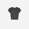 Tricou imprimat cu mânecă scurtă, cu aplecare Tricou imprimat cu mânecă scurtă, cu aplecare
