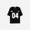 Tricou imprimat cu maneca scurta cu decolteu in V Tricou imprimat cu maneca scurta cu decolteu in V