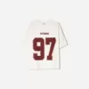 Tricou imprimat cu maneca scurta cu decolteu in V Tricou imprimat cu maneca scurta cu decolteu in V