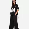 Tricou imprimat cu maneca scurta cu decolteu in V Tricou imprimat cu maneca scurta cu decolteu in V