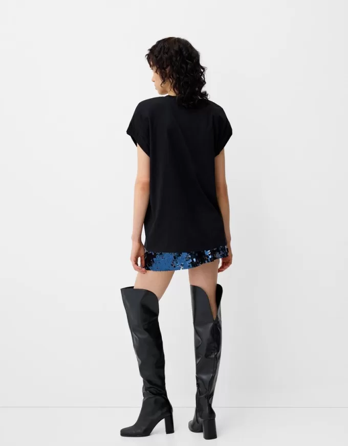 Tricou imprimat fără mâneci Tricou imprimat fără mâneci